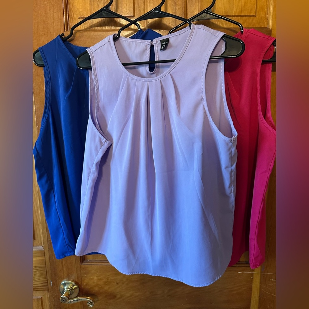 4-pack!!! Sleeveless Blouse Work Tank Bundle FOUR tanks